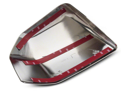 RedRock Top Half Mirror Covers for Standard Mirrors; Chrome (15-20 F-150)