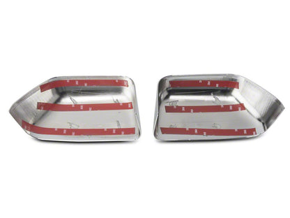 RedRock Top Half Mirror Covers for Towing Mirrors; Chrome (15-17 F-150 w/ Towing Mirrors)