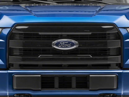 RedRock Upper Replacement Grille; Gloss Black (15-17 F-150, Excluding Raptor)