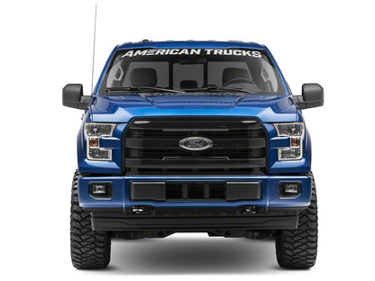 RedRock Upper Replacement Grille; Gloss Black (15-17 F-150, Excluding Raptor)