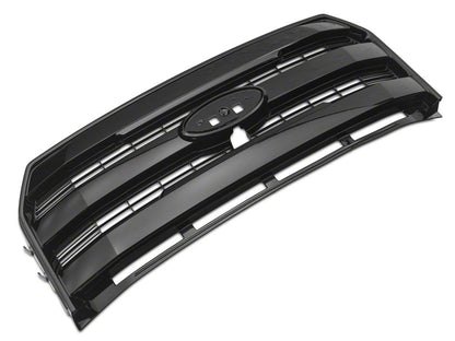 RedRock Upper Replacement Grille; Gloss Black (15-17 F-150, Excluding Raptor)