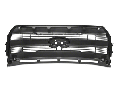 RedRock Upper Replacement Grille; Gloss Black (15-17 F-150, Excluding Raptor)