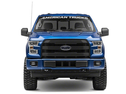 RedRock Upper Replacement Grille; Matte Black (15-17 F-150, Excluding Raptor)