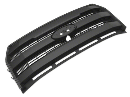 RedRock Upper Replacement Grille; Matte Black (15-17 F-150, Excluding Raptor)