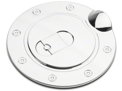 RedRock Fuel Door Cover; Chrome (15-20 F-150, Excluding Diesel)