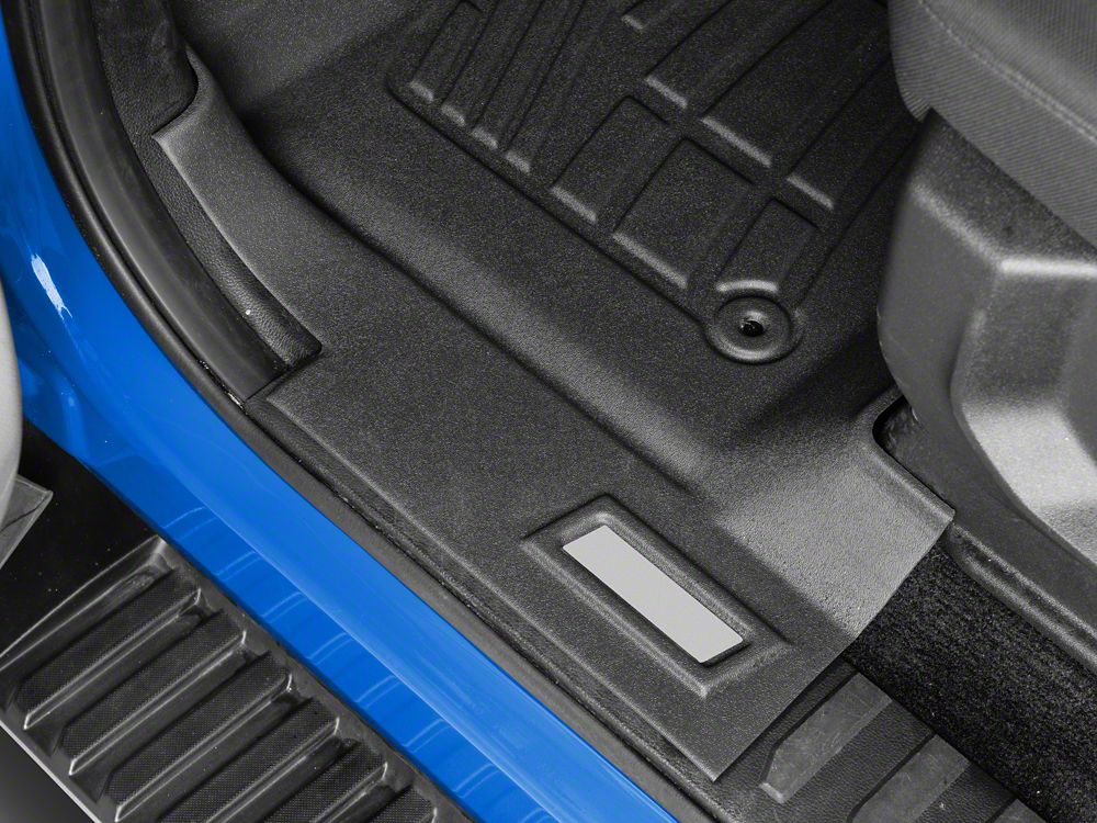 RedRock Sure-Fit Front and Second Row Floor Liners; Black (15-25 F-150 SuperCab)