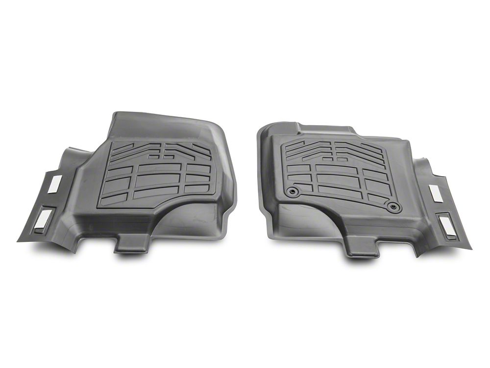 RedRock Sure-Fit Front and Second Row Floor Liners; Black (15-25 F-150 SuperCab)