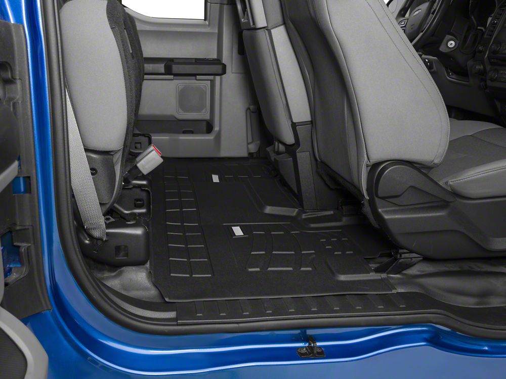 RedRock Sure-Fit Front and Second Row Floor Liners; Black (15-25 F-150 SuperCab)