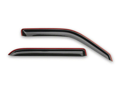 RedRock Window Deflectors; Front and Rear; Smoked (01-03 F-150 SuperCrew)