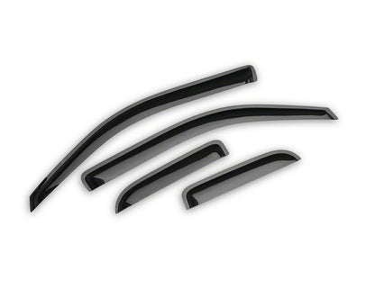 RedRock Window Deflectors; Front and Rear; Smoked (04-14 F-150 SuperCab)