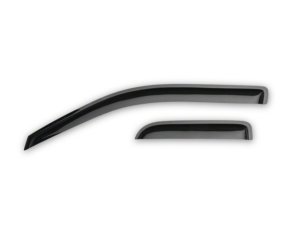 RedRock Window Deflectors; Front and Rear; Smoked (04-14 F-150 SuperCab)