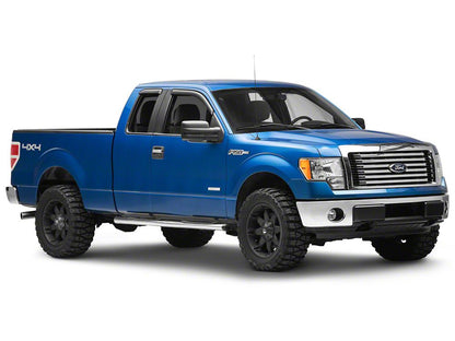 RedRock Window Deflectors; Front and Rear; Smoked (04-14 F-150 SuperCab)