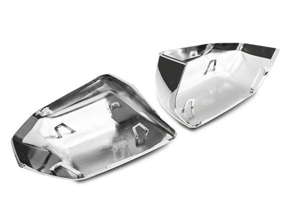 RedRock Skull Cap Replacement Mirror Covers; Chrome (15-20 F-150 w/ Standard Mirrors)