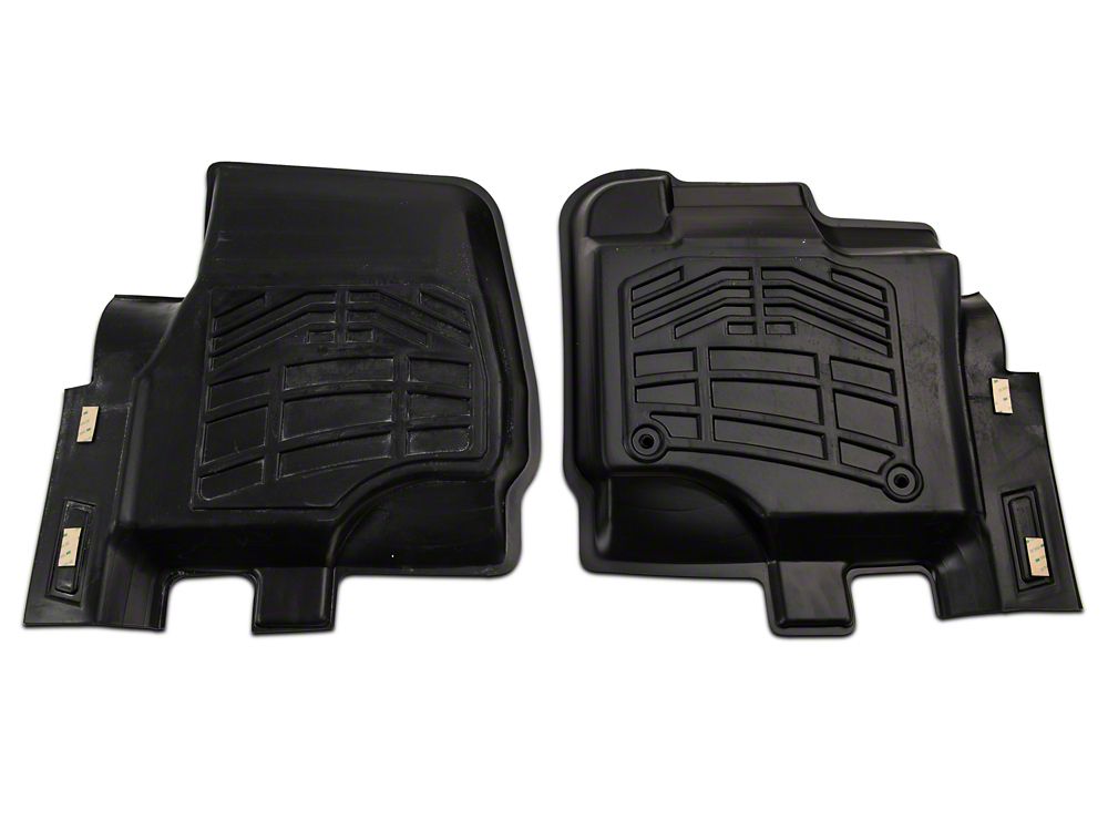 RedRock Sure-Fit Front and Second Row Floor Liners; Black (15-25 F-150 SuperCrew)