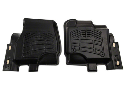 RedRock Sure-Fit Front and Second Row Floor Liners; Black (15-25 F-150 SuperCrew)