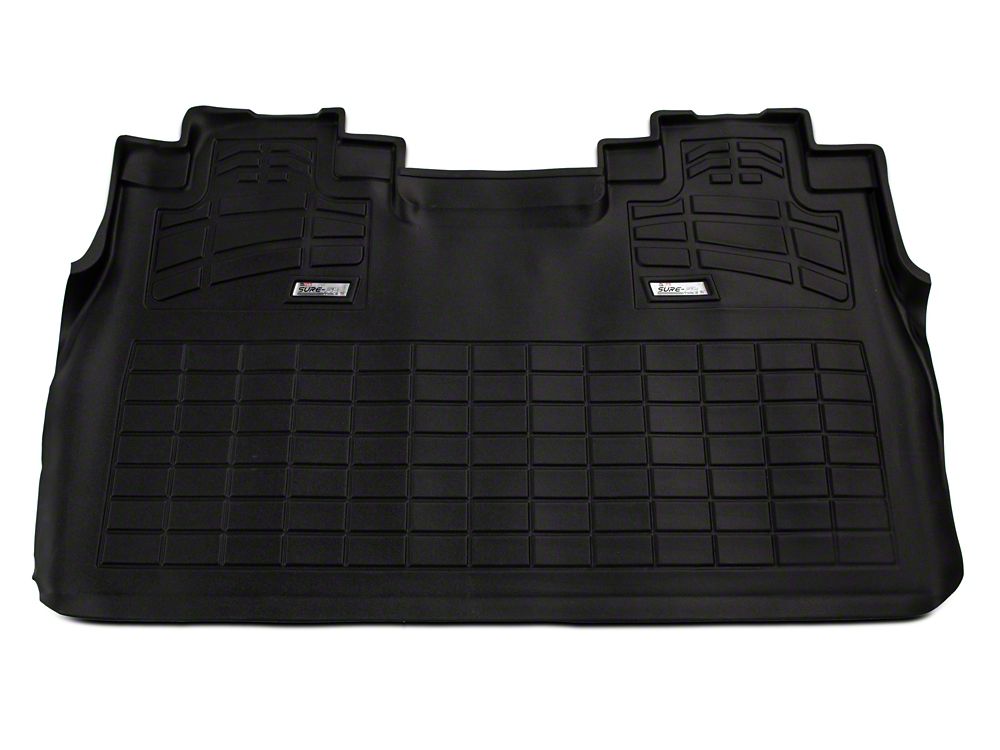 RedRock Sure-Fit Front and Second Row Floor Liners; Black (15-25 F-150 SuperCrew)