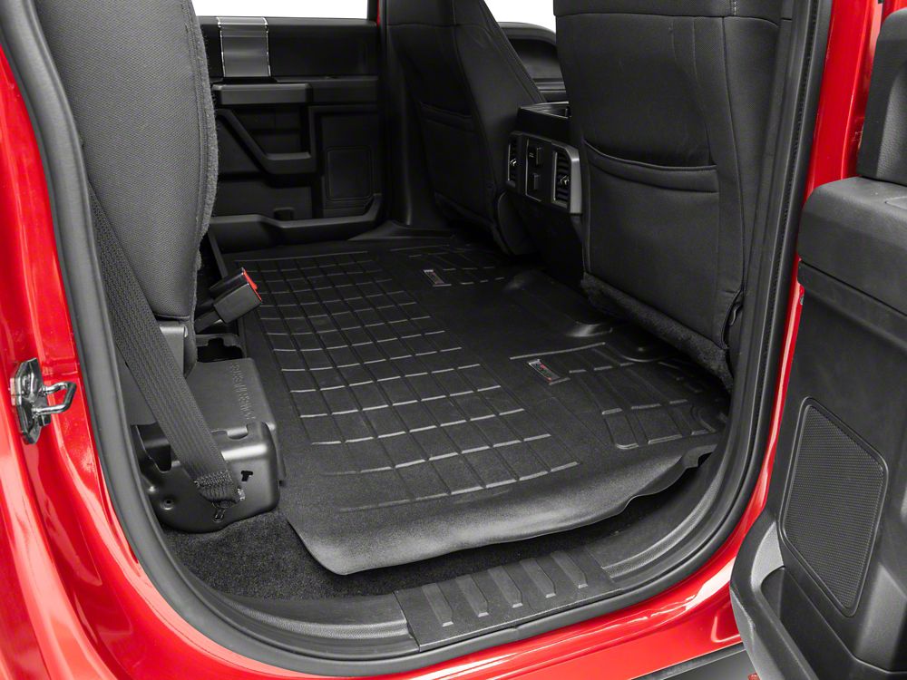RedRock Sure-Fit Front and Second Row Floor Liners; Black (15-25 F-150 SuperCrew)
