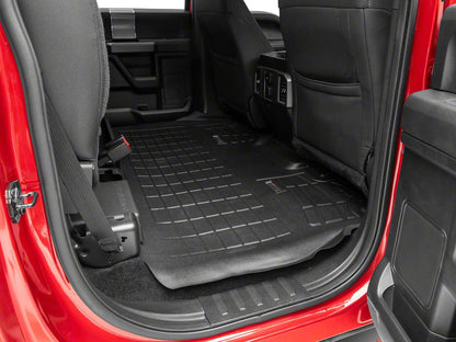 RedRock Sure-Fit Front and Second Row Floor Liners; Black (15-25 F-150 SuperCrew)