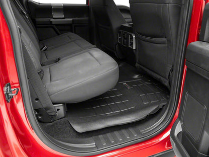 RedRock Sure-Fit Front and Second Row Floor Liners; Black (15-25 F-150 SuperCrew)