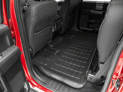 RedRock Sure-Fit Front and Second Row Floor Liners; Black (15-25 F-150 SuperCrew)