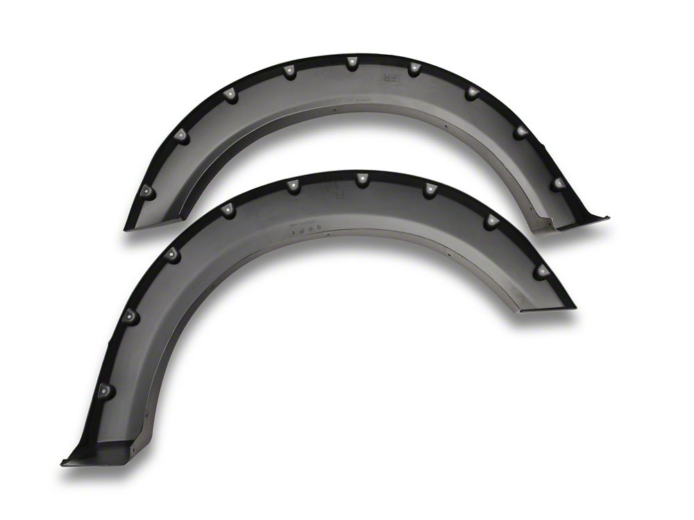 RedRock Pocket Style Fender Flares; Textured Black (04-08 F-150 Styleside)