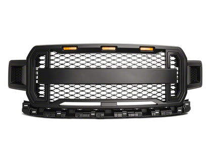 RedRock Baja Upper Replacement Grille with LED Lighting and DRL (18-20 F-150, Excluding Raptor)