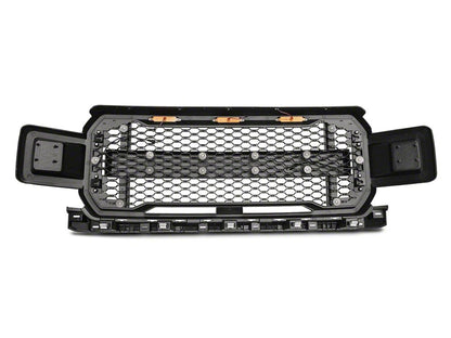 RedRock Baja Upper Replacement Grille with LED Lighting and DRL (18-20 F-150, Excluding Raptor)