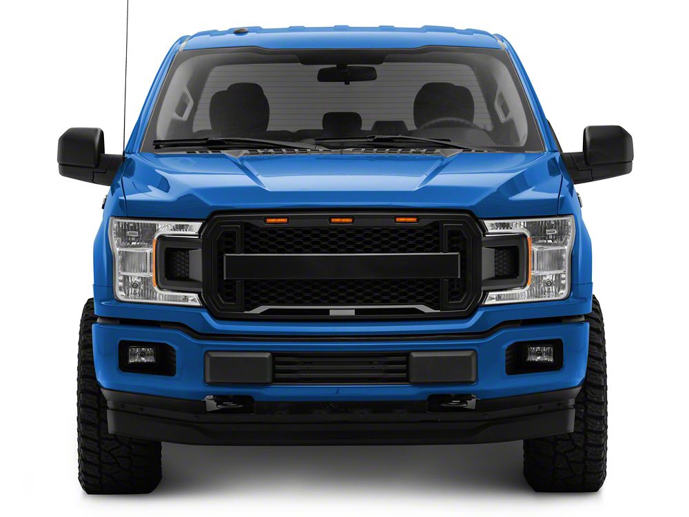 RedRock Baja Upper Replacement Grille with LED Lighting and DRL (18-20 F-150, Excluding Raptor)