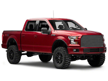 RedRock Modern Billet Upper Grille Replacement; Polished (15-17 F-150, Excluding Raptor)
