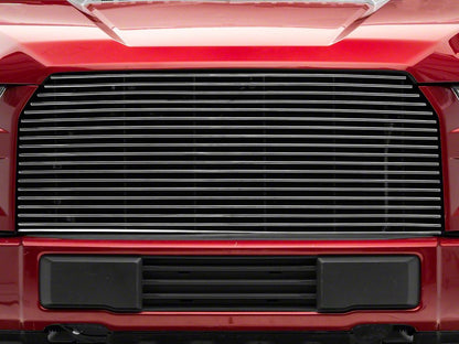 RedRock Modern Billet Upper Grille Replacement; Polished (15-17 F-150, Excluding Raptor)