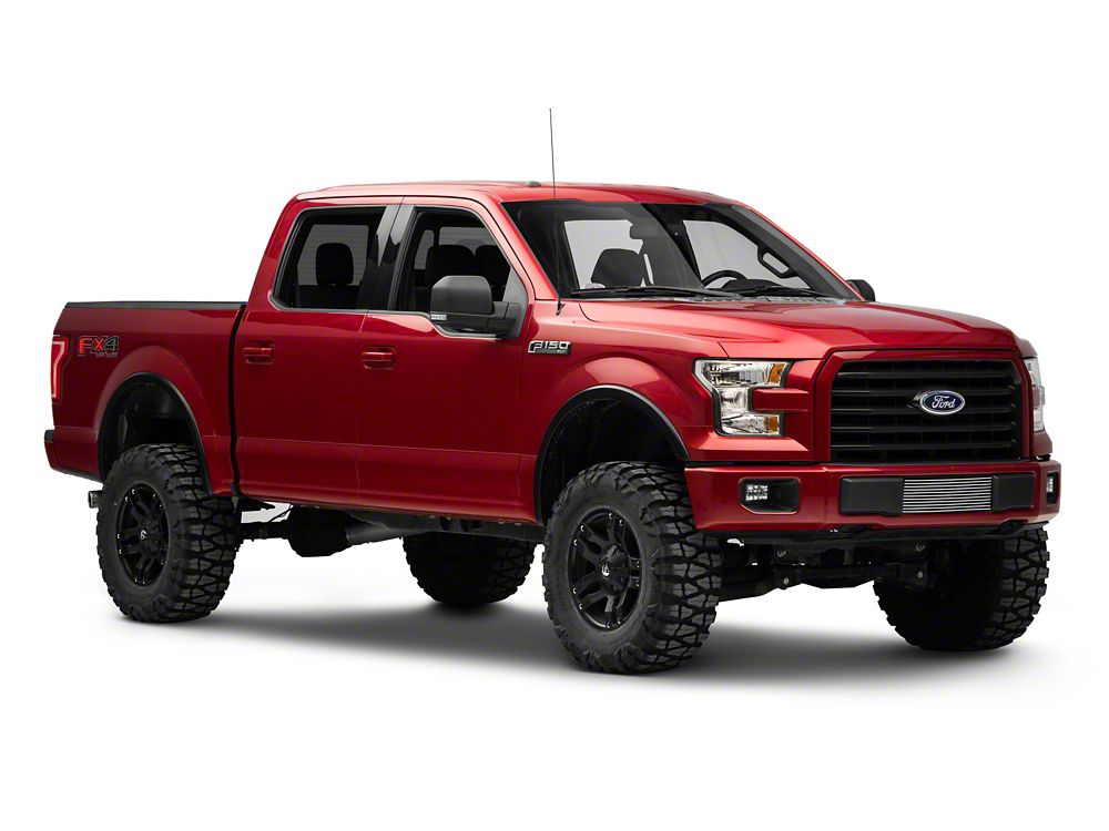 RedRock Modern Billet Lower Grille Insert; Polished (15-17 F-150, Excluding Raptor)