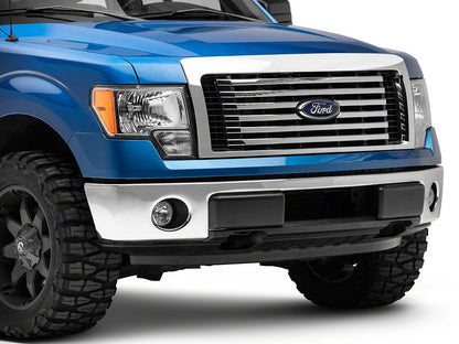 RedRock Front Bumper Guard Inserts; Black (09-14 F-150, Excluding Raptor)