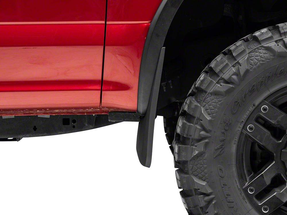 RedRock Custom Molded Mud Guards for OE Fender Flares; Front and Rear (15-20 F-150 w/ OE Fender Flares, Excluding Raptor)