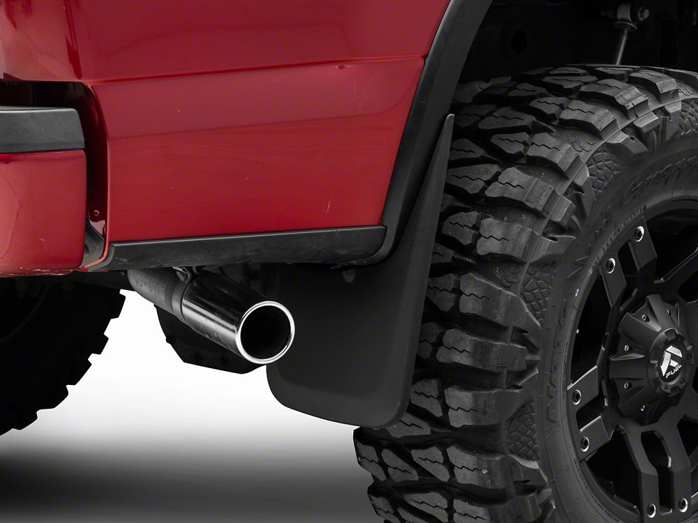 RedRock Custom Molded Mud Guards for OE Fender Flares; Front and Rear (15-20 F-150 w/ OE Fender Flares, Excluding Raptor)