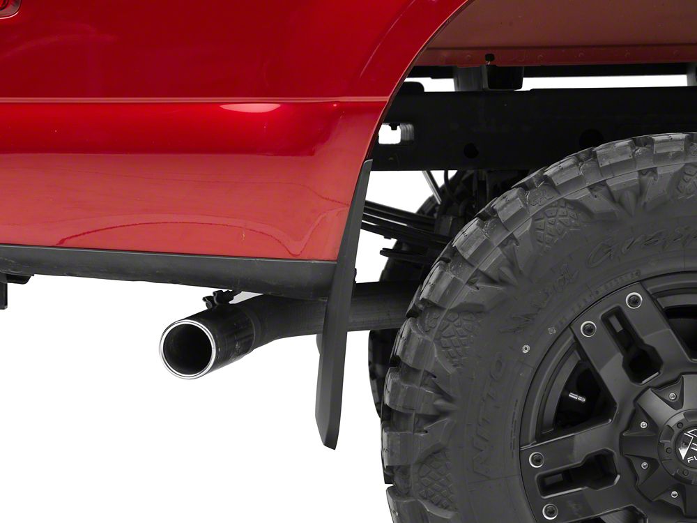 RedRock Custom Molded Mud Guards for No Fender Flares; Front and Rear (15-20 F-150 w/o OE Fender Flares)