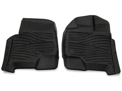 RedRock Molded Front and Rear Floor Liners; Black (15-25 F-150 SuperCrew)