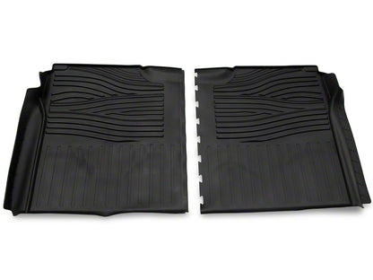 RedRock Molded Front and Rear Floor Liners; Black (15-25 F-150 SuperCrew)