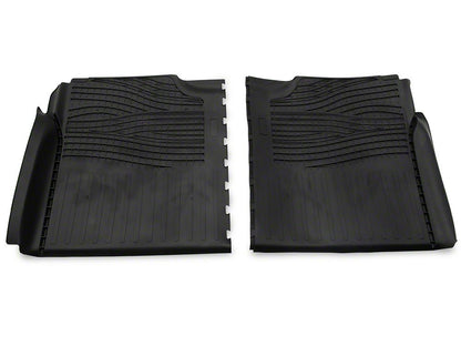 RedRock Molded Front and Rear Floor Liners; Black (15-25 F-150 SuperCrew)
