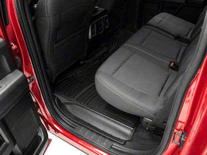 RedRock Molded Front and Rear Floor Liners; Black (15-25 F-150 SuperCrew)