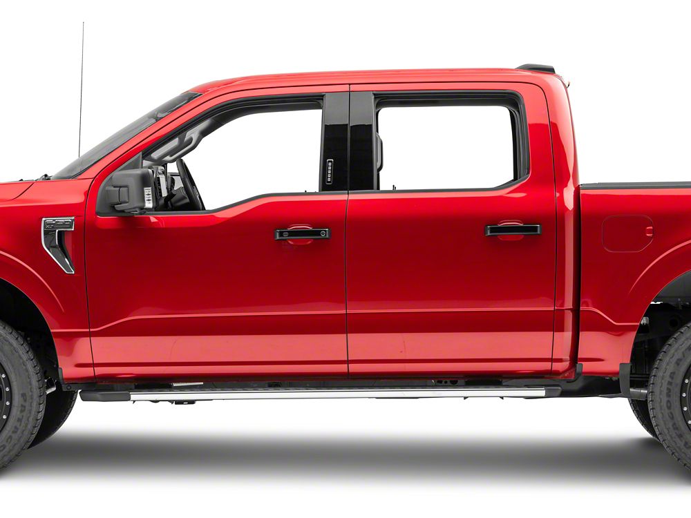 RedRock Door Handle Covers; Black (21-25 F-150 w/ Smart Key Button)