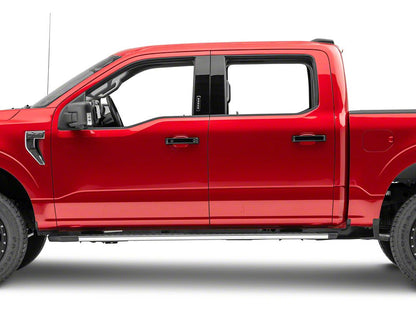 RedRock Door Handle Covers; Black (21-25 F-150 w/ Smart Key Button)