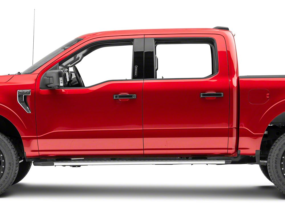 RedRock Front and Rear Door Handle Covers; Carbon Fiber (21-25 F-150 SuperCrew w/ Smart Key Button)