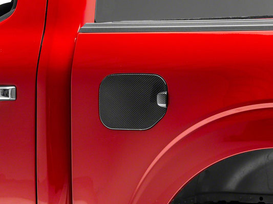 RedRock Fuel Door Cover; Carbon Fiber (21-25 F-150)