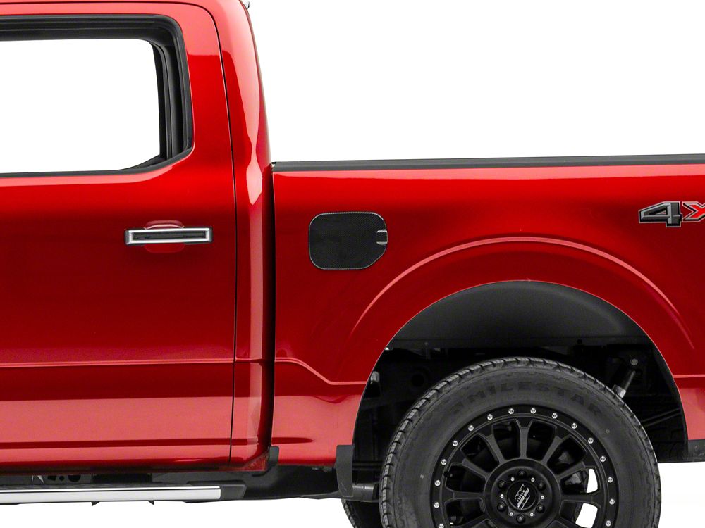RedRock Fuel Door Cover; Carbon Fiber (21-25 F-150)