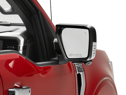 RedRock Side Mirror Trim; Carbon Fiber (21-25 F-150)
