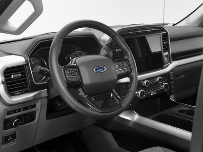 RedRock Steering Wheel Trim; Carbon Fiber (21-25 F-150)