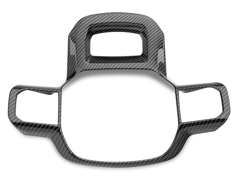RedRock Steering Wheel Trim; Carbon Fiber (21-25 F-150)