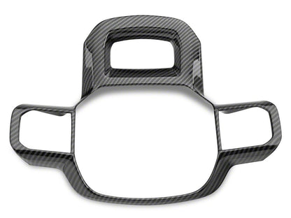 RedRock Steering Wheel Trim; Carbon Fiber (21-25 F-150)