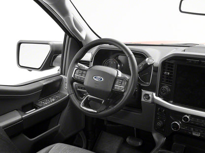 RedRock Steering Wheel Trim; Carbon Fiber (21-25 F-150)