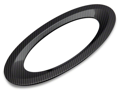 RedRock Tailgate Emblem Trim; Carbon Fiber (21-25 F-150)